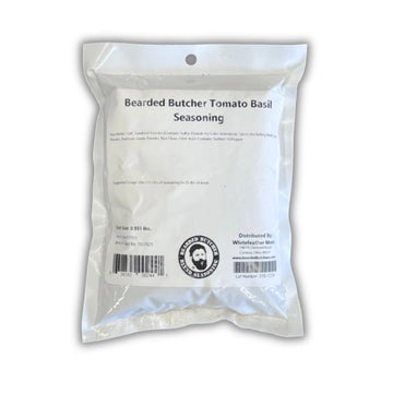 BEARDED BUTCHER BLEND SEASONING Tomato Basil Seasoning, 15 oz - No Added MSG, Ideal for Meats, Bratwurst, Chicken Jerky