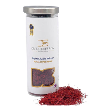 Divine Healing Saffron Gift Box with Green Tea, 11 Gram, Red