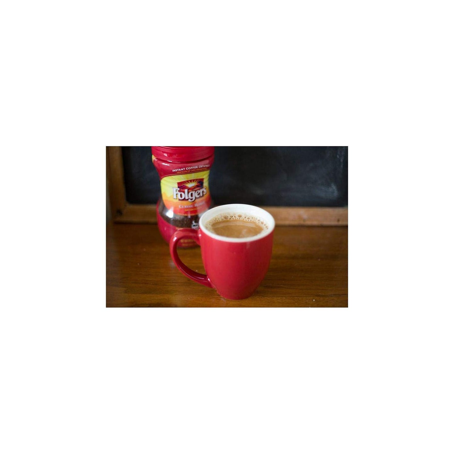 Folgers Instant Coffee Crystals, Classic Roast, 16 Ounce