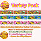 Hubba Bubba Max Bubble Gum - Variety Pack 3 Flavors (Total Of 9 Packs Of Gum) - Sour Blue Raspberry Bubble Gum - Strawberry Wate
