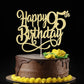 Gold Glitter Happy 95Th Birthday Cake Topper,Cheers To 95 Years,Happy 95Th Birthday Cake Topper,95Th Anniversary Cake Topper, Me