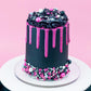 Black Pink Sprinkles For Cake Decorating, Baking - Fancy Minnie Mouse Sprinkles For Cupcake Decorating - Edible Minnie Mouse Cak