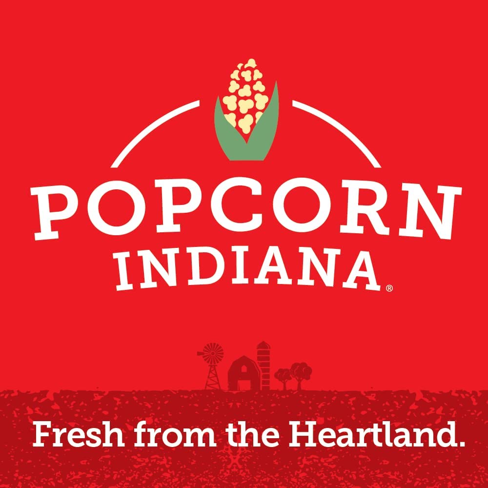 Popcorn Indiana Movie Theater Butter - Rich Butter Movie Theater Popcorn, Authentic & Gourmet Flavor, Gluten Free, 5.5 Oz (6 Pac