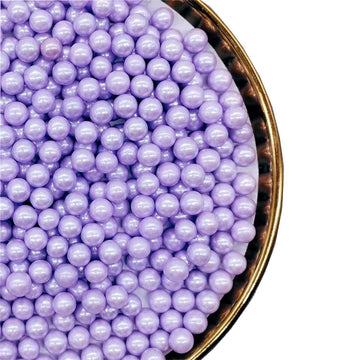 Sprinkles Lavender Purple Edible Pearls,Cake Sprinkles 130G 4.6Oz,Cookie Sprinkles,Sugar Pearl, Edible Candy Pearls For Cake Cup
