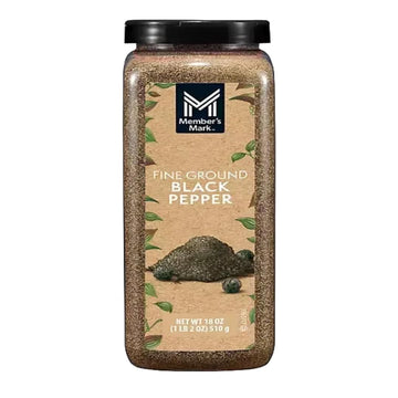 Generic Black Pepper, Fine Ground, 18 oz (1 pack)
