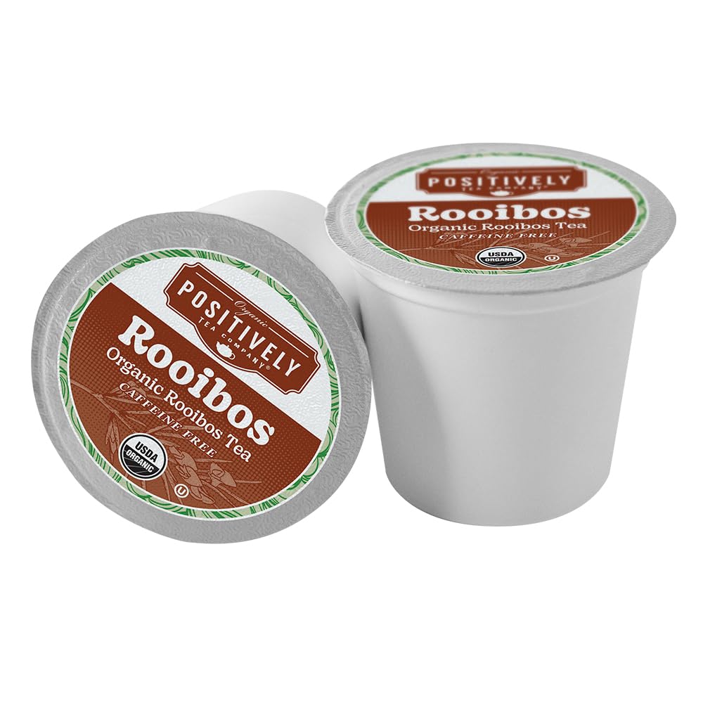 Organic Positively Tea Company, South African Rooibos Tea, K-Cup Compatible, 24 Pods