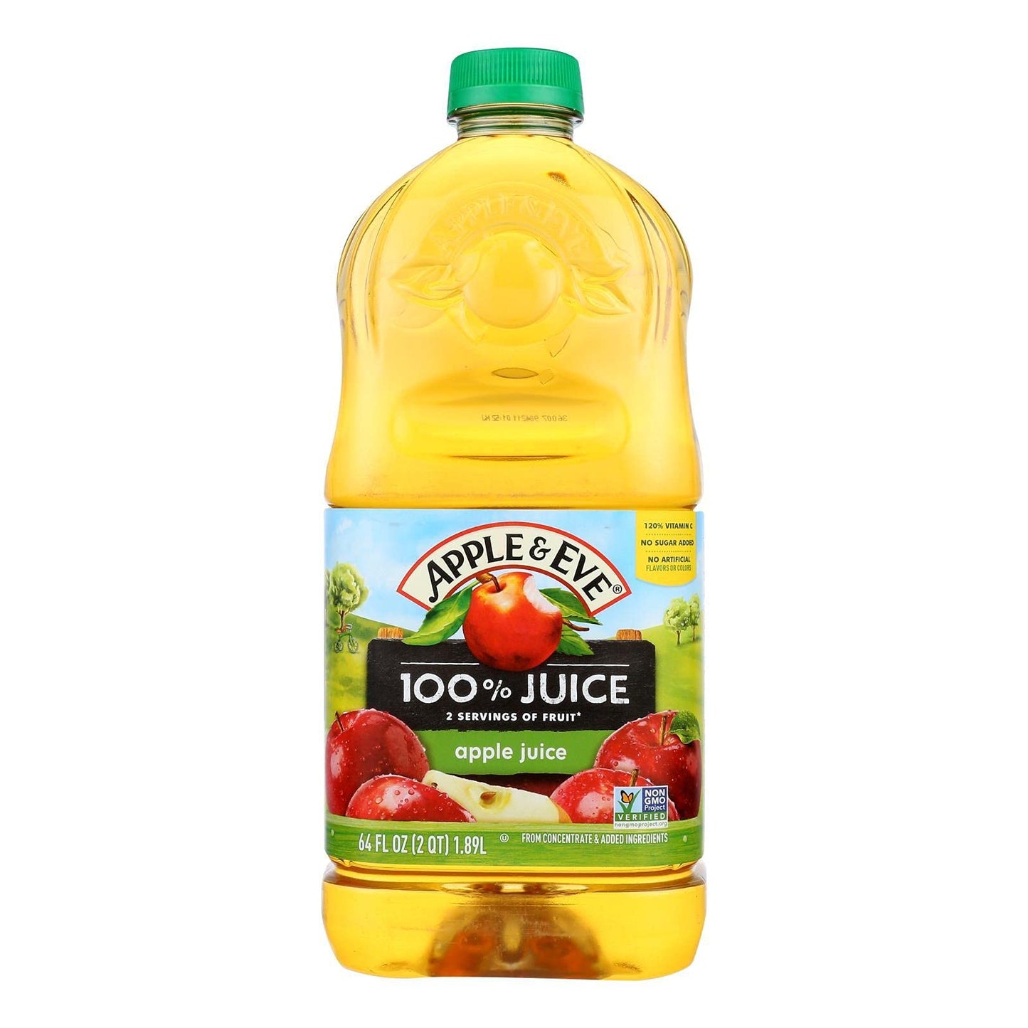 Apple And Eve 100 Present Natural Style Apple Juice, 64 Ounce - 8 Per Case.