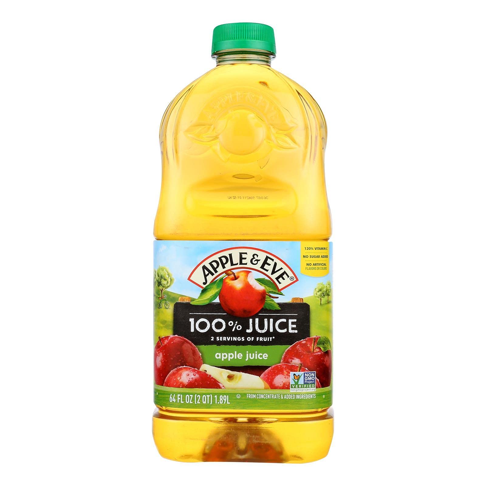 Apple And Eve 100 Present Natural Style Apple Juice, 64 Ounce - 8 Per Case.