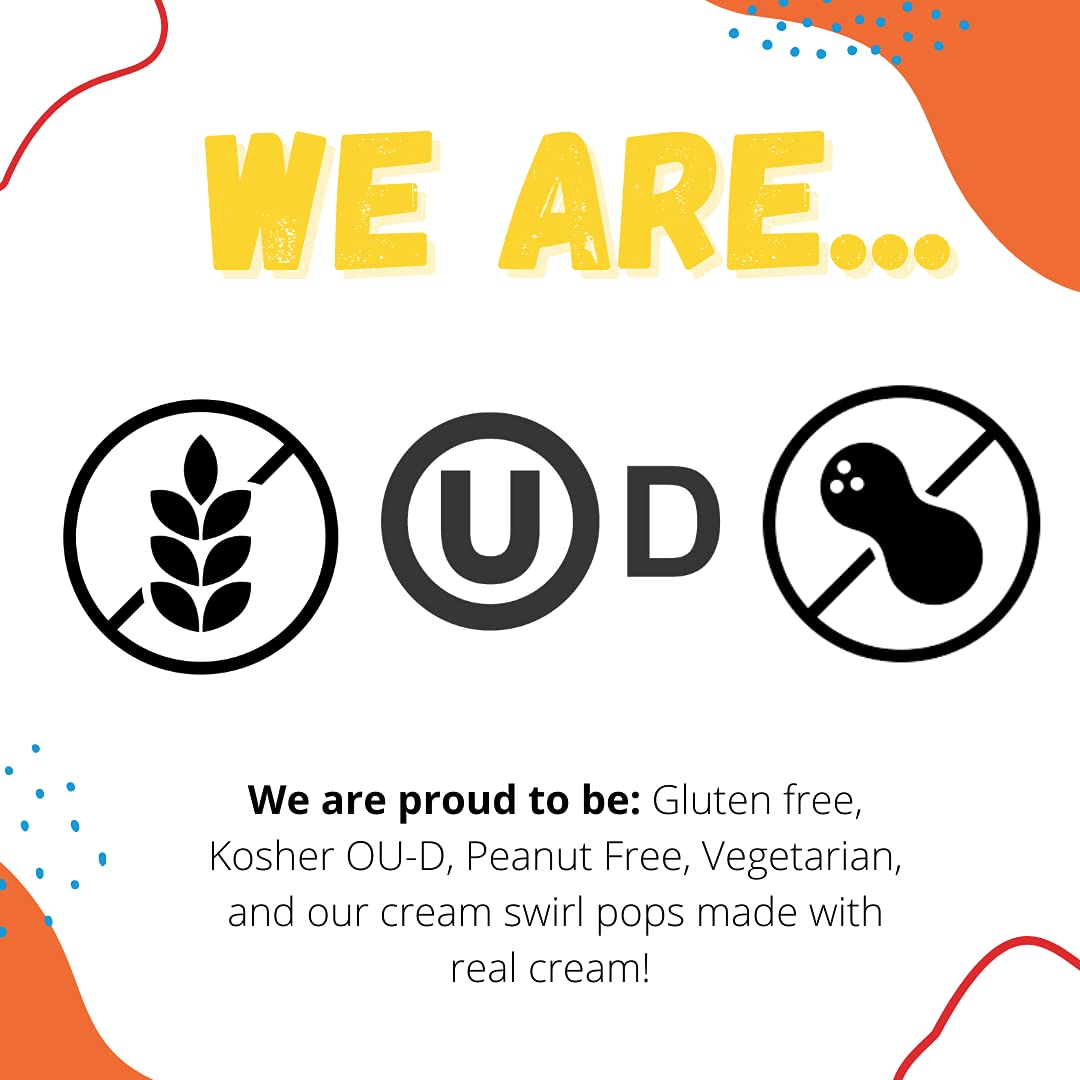 Original Gourmet Lollipops, Orange Creamsicle Flavor, 30 Count, Orange