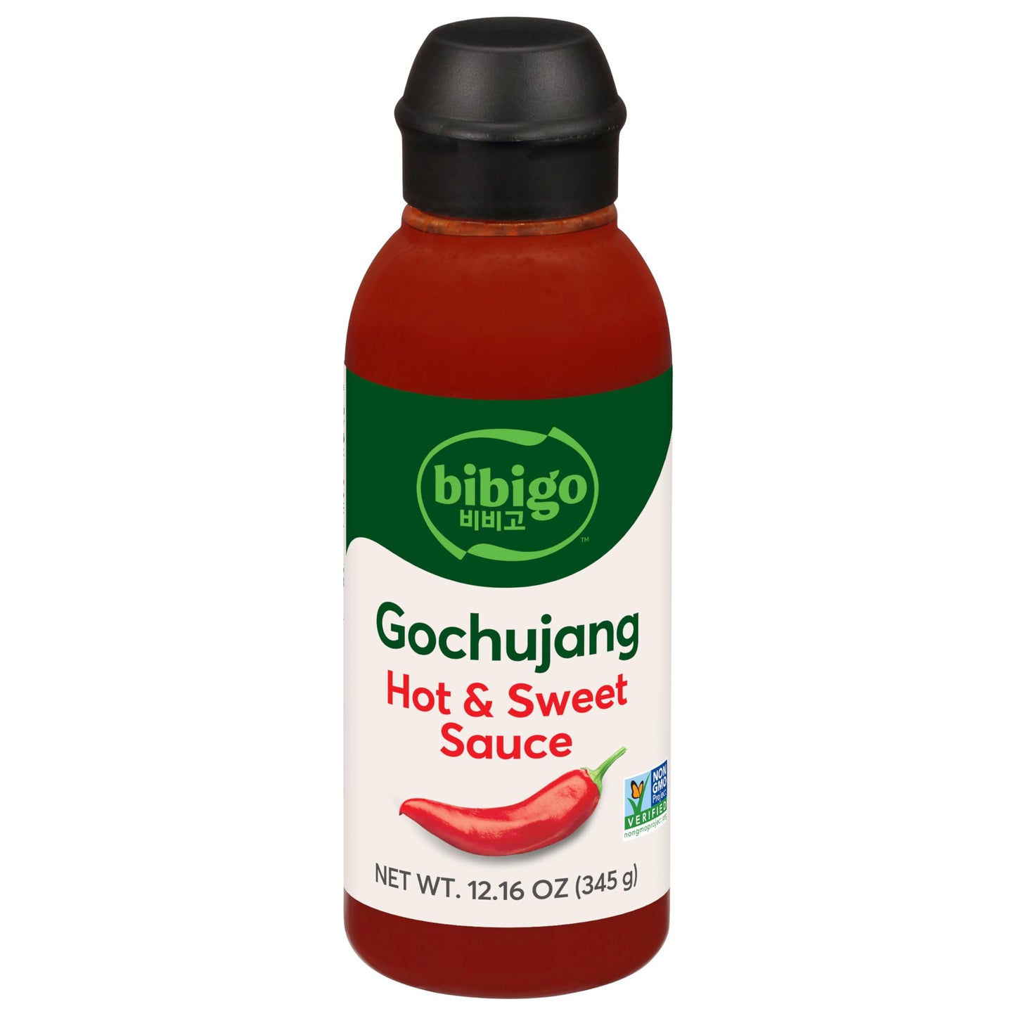 Bibigo Korean-Style Gochujang Sauce, Hot & Sweet, 12.16 Oz (Pack of 1)