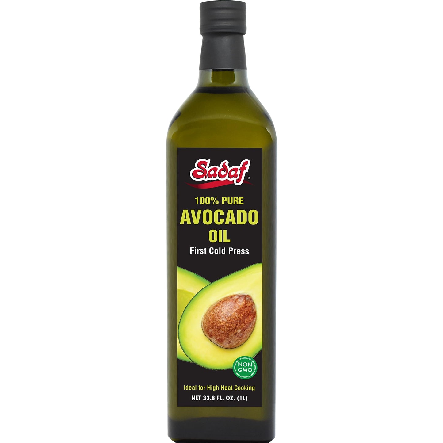 Sadaf Avocado Oil - 100% Pure First Cold Press - Non-GMO - Kosher - 33.8 fl oz Bottle
