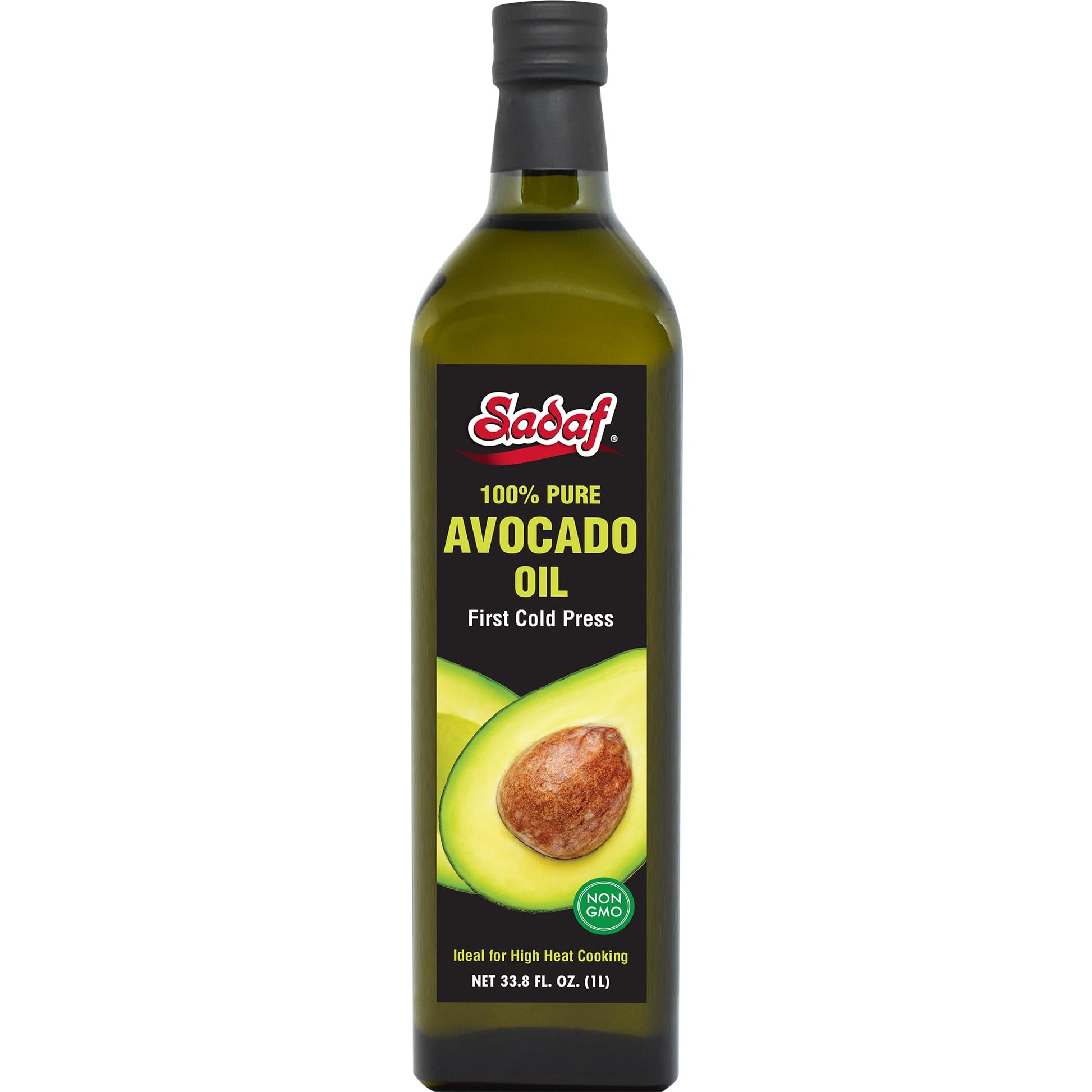 Sadaf Avocado Oil - 100% Pure First Cold Press - Non-GMO - Kosher - 33.8 fl oz Bottle