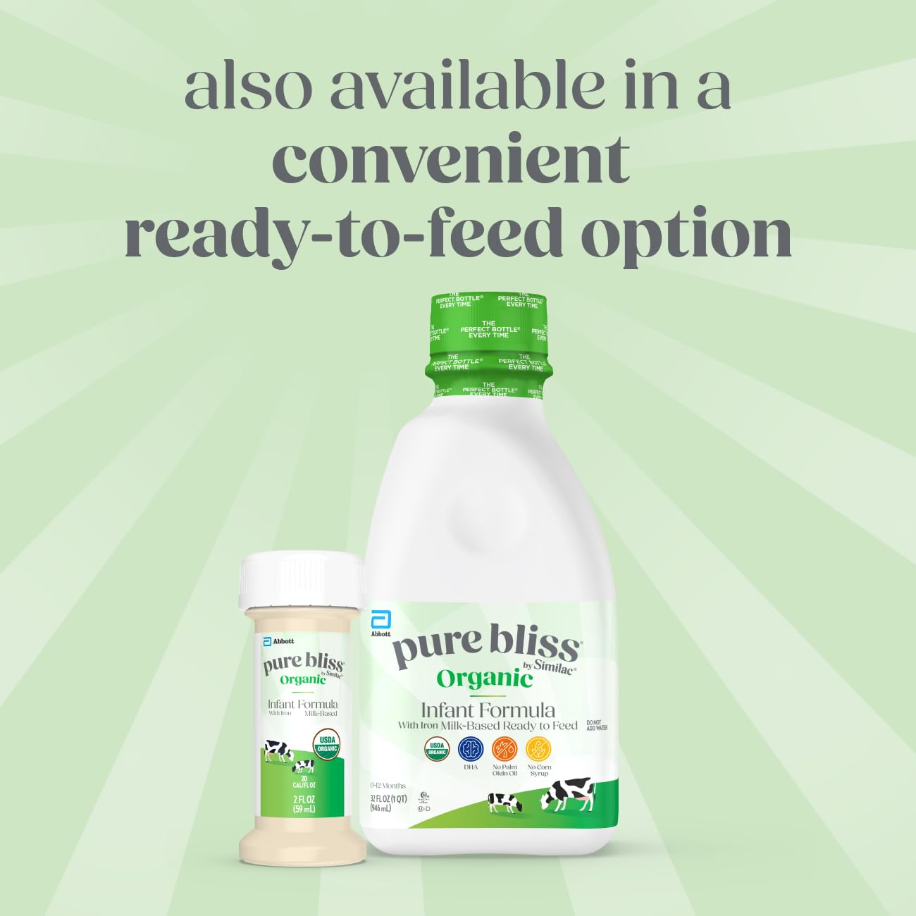 Pure Bliss By Similac | Organic Baby Formula | Easy To Digest | Usda-Certified Organic Infant Formula | 0-12 Months | 20.6-Oz Po