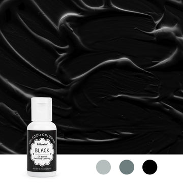 2 Colors Oil Based Food Coloring For Chocolate, Black, Red Food Coloring For Cake Decorating, Sugar, Candy Melts, Baking, Cookie