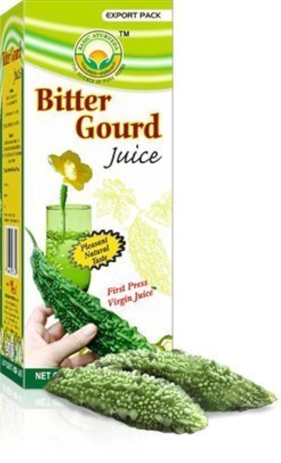 Basic Ayurveda Bitter Gourd Juice | Organic & Pure Karela Juice | 16.23 Fl Oz (480Ml) | No Sugar & Artificial Colors Added
