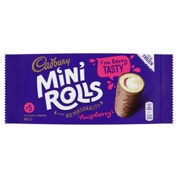Cadbury Mini Rolls Raspberry X 5 140G