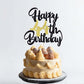 Klionjor 44Th Happy Cake Topper Happy Birthday Cake Decoration 44Th Birthday Party Decoration Gift Plugin (44) Black Gold