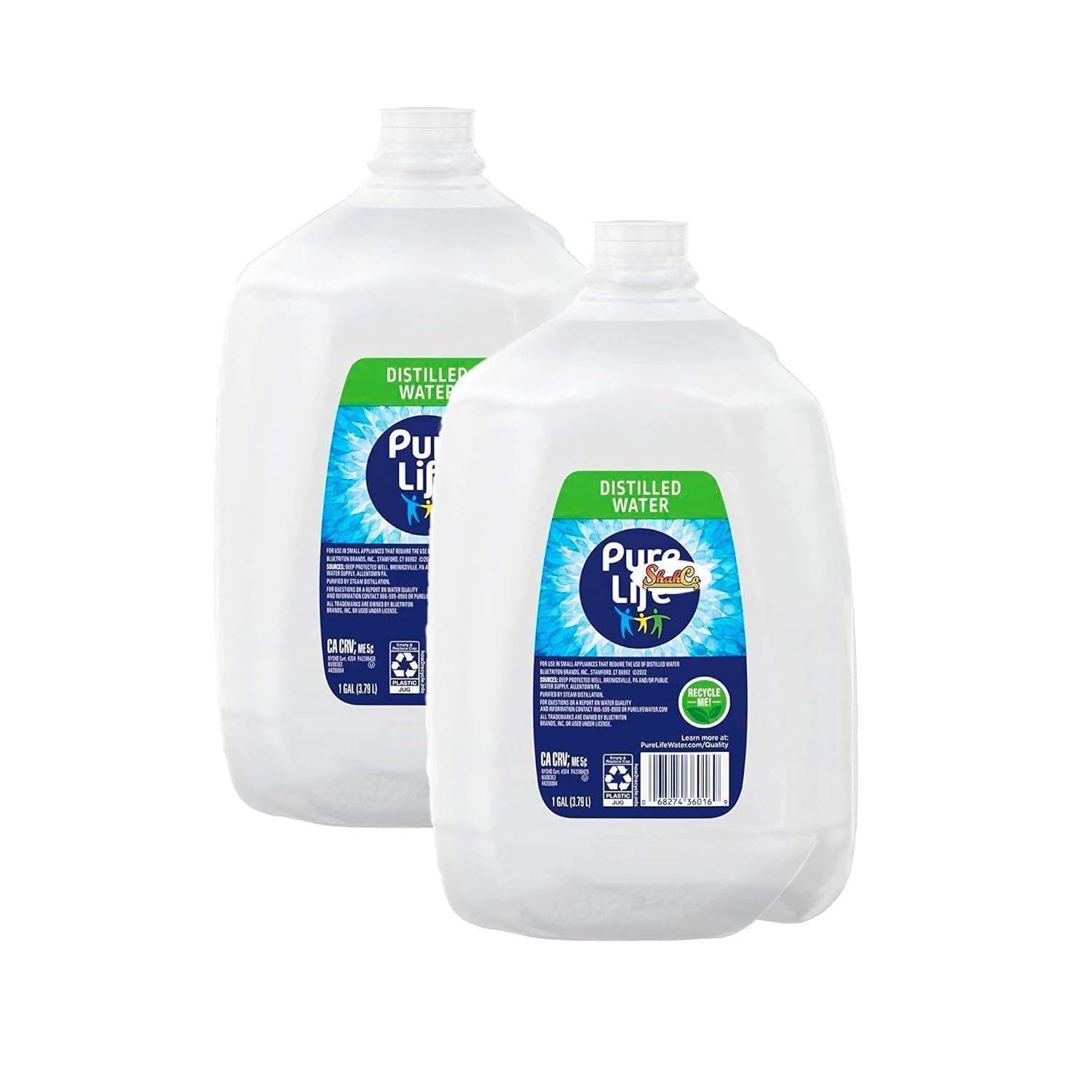 Distilled Water, for Steam Irons, Humidifiers, CPAP Machines, and Other Small Appliances, 0.99 Gallon (2 pack)
