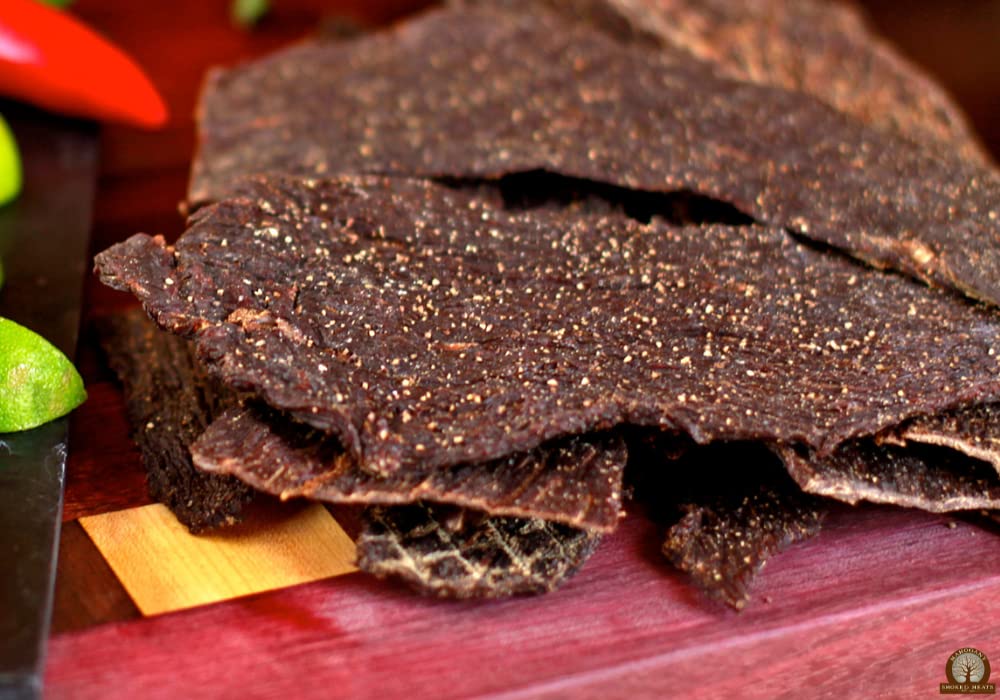 Mahogany Smoked Meats Beef Jerky - 16oz Slab, Pack of 1, Delicious Snack