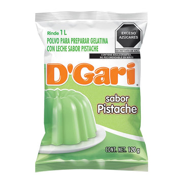D'Gari Gelatin Dessert Pistachio- Dgari Pistache oz- 5 pack (PISTACHE)