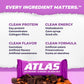 Atlas Protein Bar  20g Protein  1g Sugar  Clean Ingredients  Gluten Free (Dark Chocolate Almond  12 Count (Pack of 3))