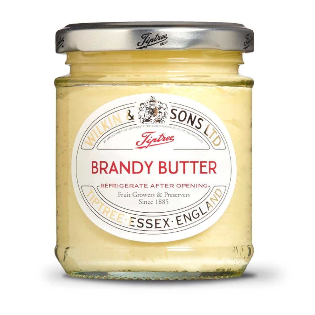 Tiptree Brandy Butter, 170g (7.5 Ounce) - Premium Quality Dessert Topping