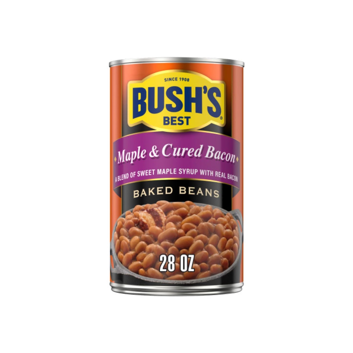 Bushs Best Baked Beans Variety Pack, Bacon Maple Country Mix, 168 Oz (3 Maple Cured Bacon, 3 Country Style)