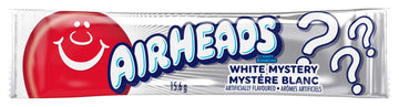 Airheads Candy Individually Wrapped Bars, White Mystery, Party, 0.55 Ounce