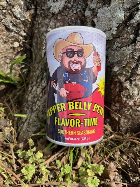 Pepper Belly Petes Flavor-Time Southern Seasoning, 8 Oz - 2 Pack