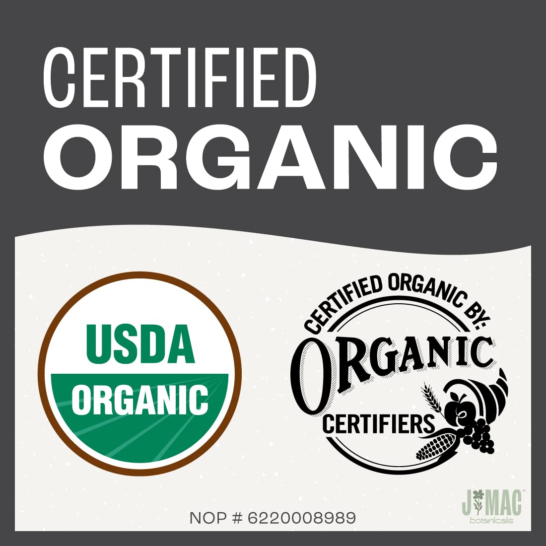 J Mac Botanicals, Organic Hibiscus Tea Bags (50 Tea Bags) Fresh Dried Hibiscus Flower From Egypt, Packaged In The Usa