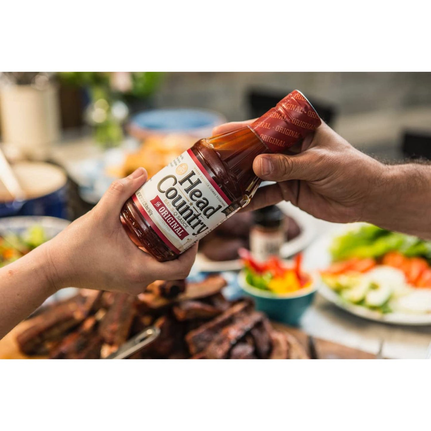 Head Country Bar-B-Q Sauce, Original - 80 Ounce | Soy Free, Gluten Free, No Preservatives - Perfect for Chicken, Pork, Ribs & Burgers