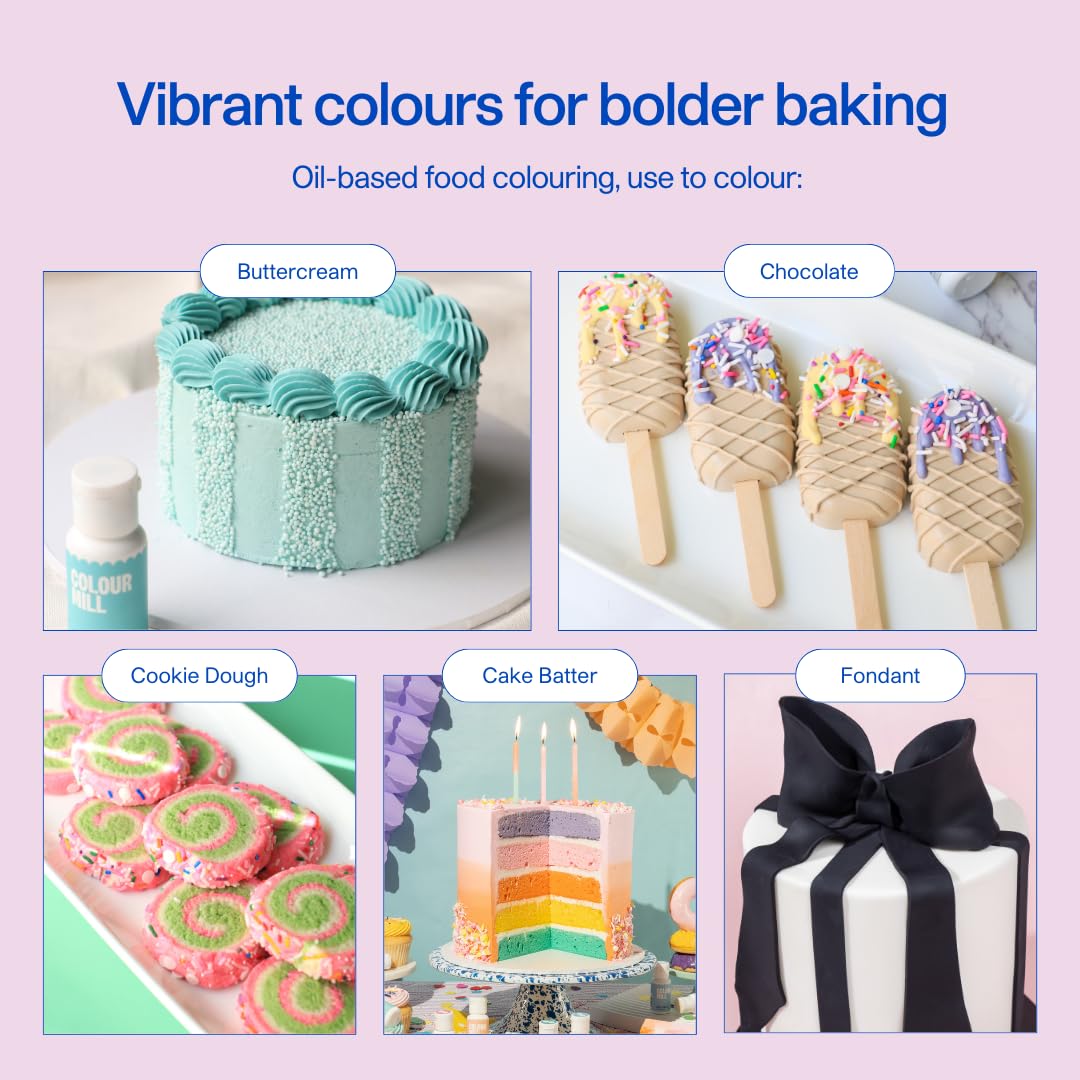 Colour Mill Oil-Based Food Coloring, 20 Milliliters Yellow