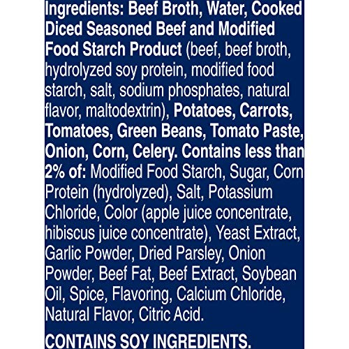 Progresso Rich & Hearty Soup, Slow Cooked Beef and Vegetable, 19-Ounce Cans (Pack of 12)