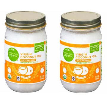 Generic Simple Truth Organic Coconut Oil Unrefined Cold Pressed Virgin Butter, 14 oz (Pack of 2)