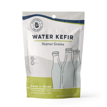 Cultures for Health Water Kefir Grains | DIY Fermented Probiotic Drink Powder for Stronger Gut Health | Heirloom Starter Makes L