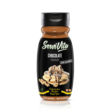 Sugar Free Chocolate Syrup Zero Calories And Fat Free, 10.6 Fl Oz - No Sugar Chocolate Syrup Dessert Topping Gluten-Free, Non-Gm