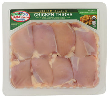 Whole Foods Market, Organic Chicken Thigh Boneless/Skinless Air Chilled Tray Pack Step 2, 16 Ounce