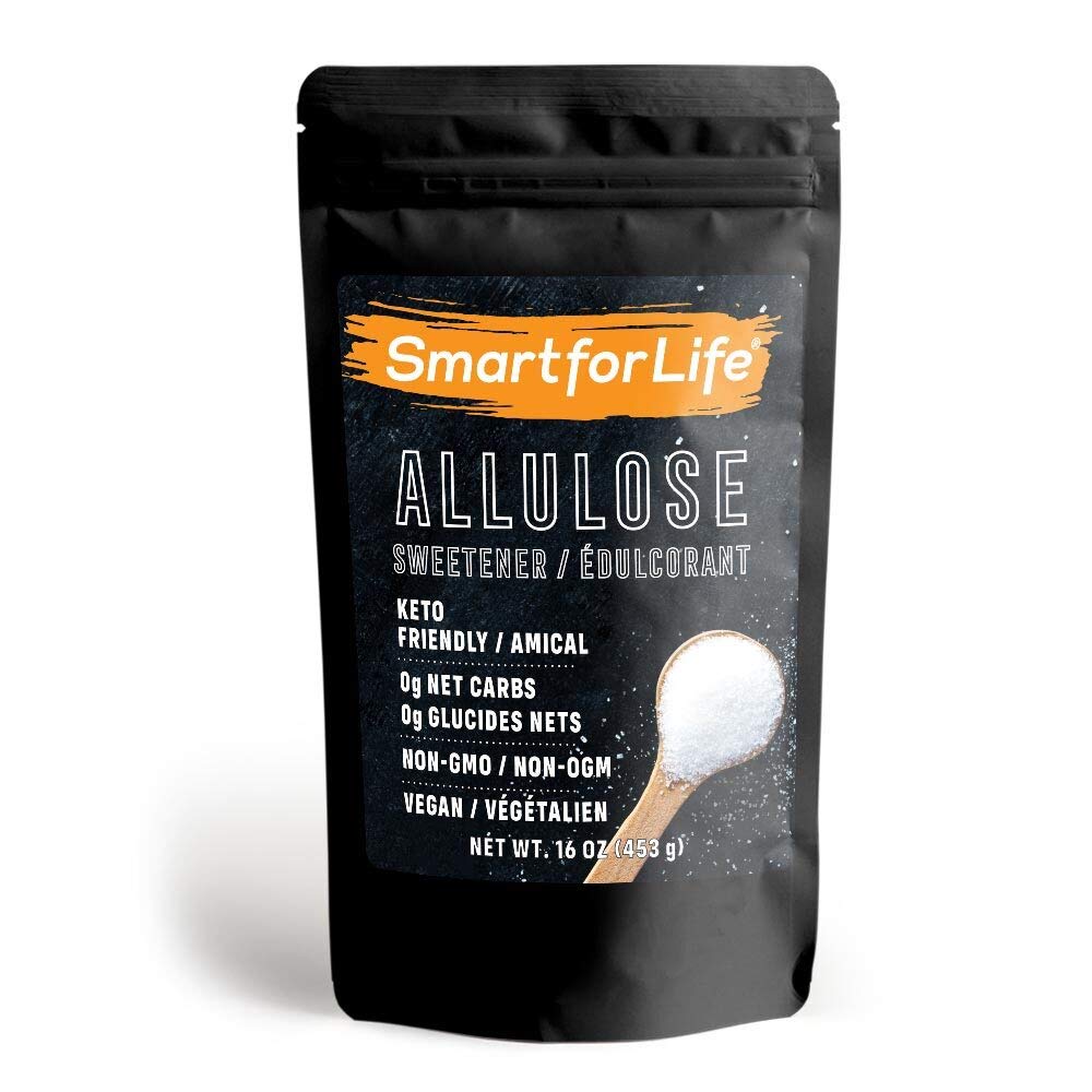 SMART FOR LIFE Allulose Sweetener - Zero Net Carbs Keto Sugar Substitute - 16 oz Resealable Bag