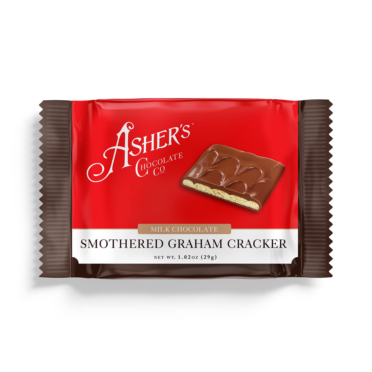 Asher's Chocolates, Chocolate Covered Grahams, Gourmet Sweet and Salty Candy, Individually Wrapped Snack, Family Owned Since 189