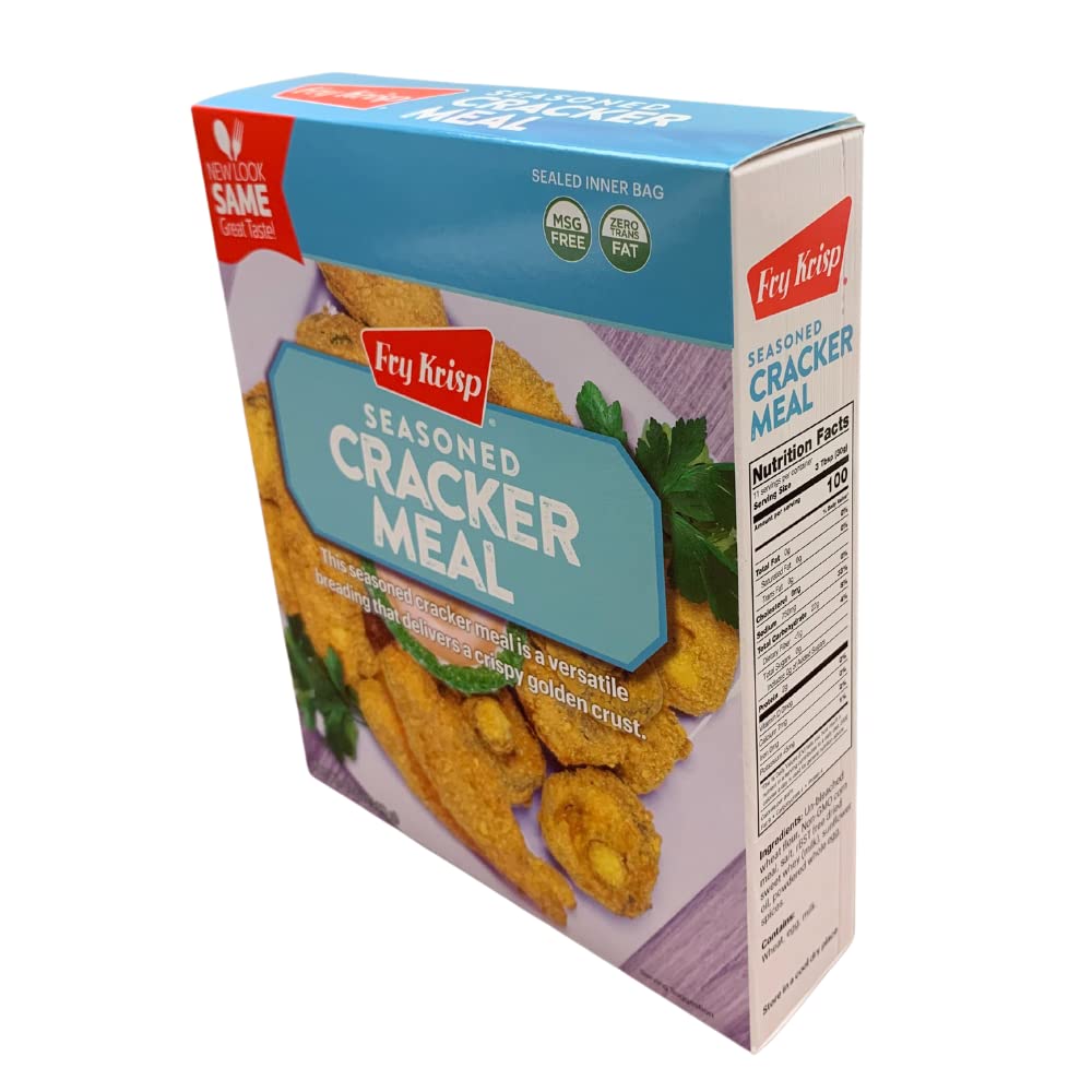 Fry Krisp, Seasoned Cracker Meal, 12 Ounce Box (Pack of 6)