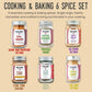 Burlap & Barrel 6-Pack Gourmet Spice Gift Set – Includes Cinnamon, Rosemary & More – Full-Size Jars – 20.09 cm