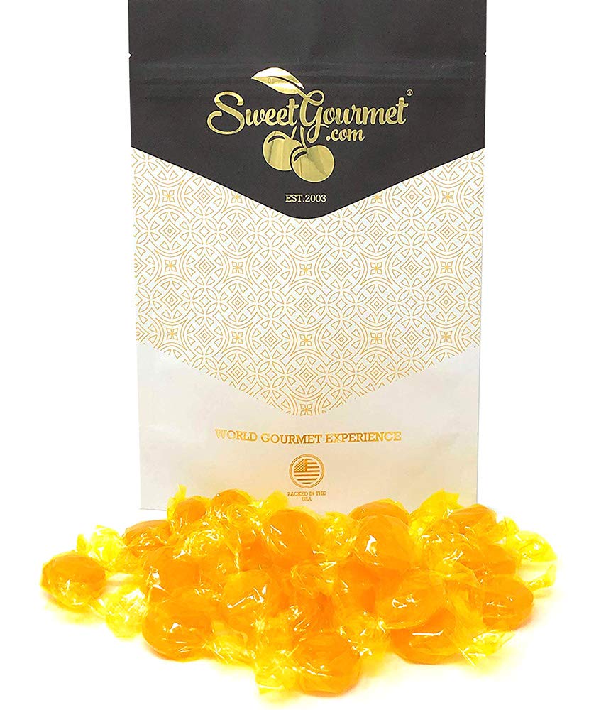 SweetGourmet Butterscotch Buttons Hard Candy | 1 Pound Bulk | Yellow
