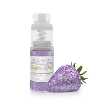 Tinker Dust - Lilac Purple (4G 1X Mini Pump) Edible Glitter For Desserts, Beverages, Cupcakes, Cake Pops And Cookies By Bakell