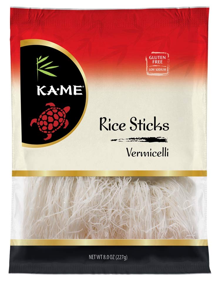 Ka-Me Noodles  Rice Sticks (Vermicelli)  8 Ounce (Pack of 8)