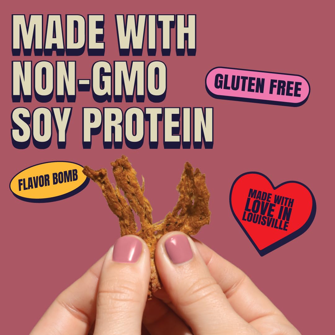Louisville Vegan Jerky - Maple Bacon Vegan Meat - Lip-Smacking Vegan-Friendly & Vegetarian Jerky - Non-Gmo Soy Protein, Gluten-F
