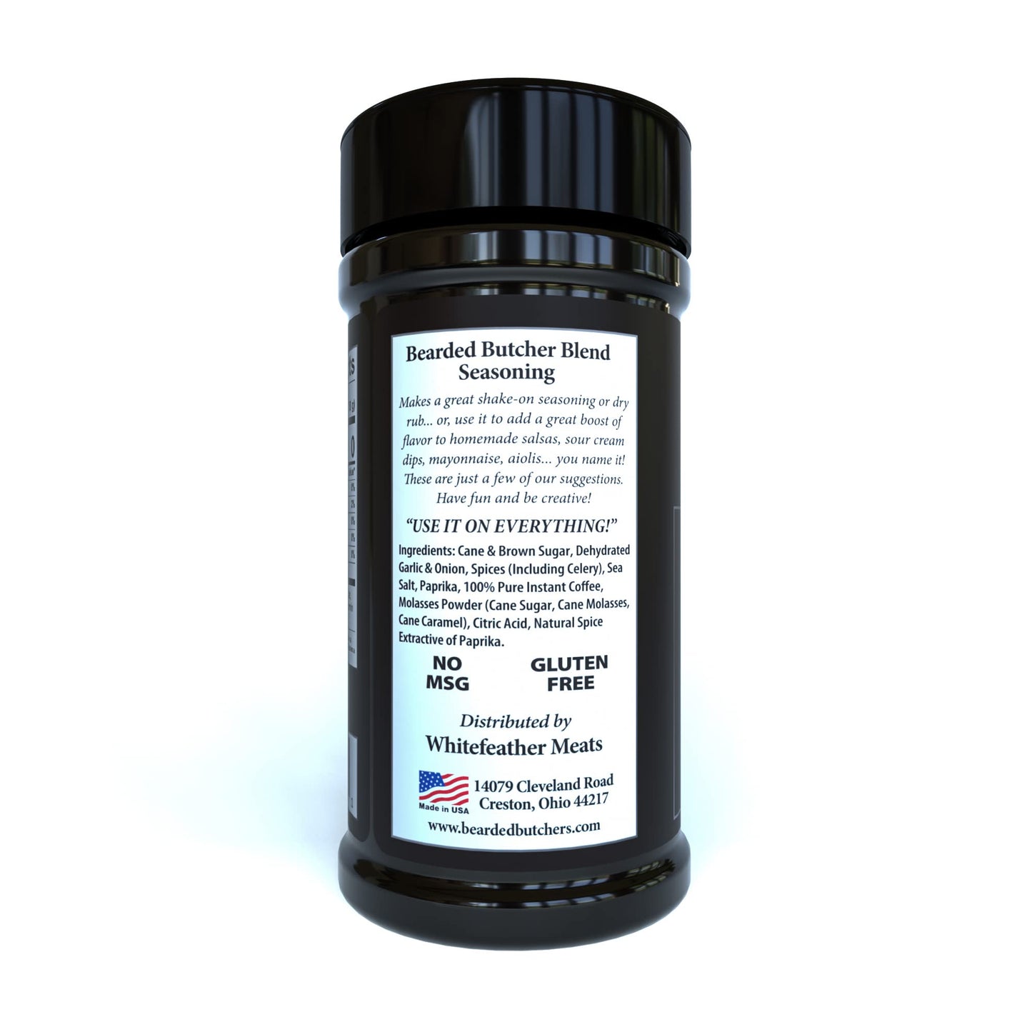 Bearded Butcher Black Blend Seasoning, Delicious Flavor, Versatile, Low Calorie, No Msg