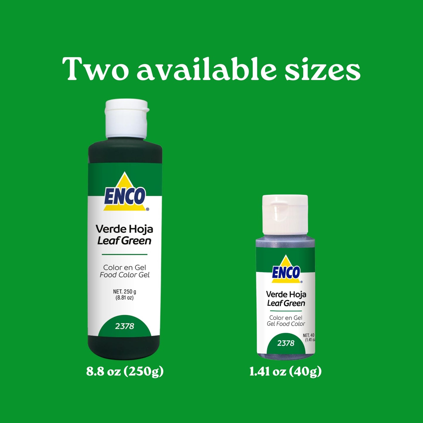 Enco Food Coloring Gel Leaf Green 1.41 Oz (40G) Concentrated, Vegan