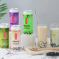 Pocas Bubble Tea with Tapioca Pearls, (Pack of 4, 16.5 oz), Asian Drinks, Refreshing Milk Tea with Boba Pearls (Honeydew)