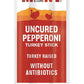 Vermont Uncured Pepperoni 0.5 Ounce Turkey Sticks, 6 Count Per Pack - 8 Per Case.8