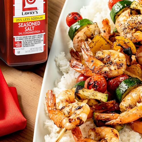 Lawrys 25% Less Sodium Seasoned Salt, 36.5 oz
